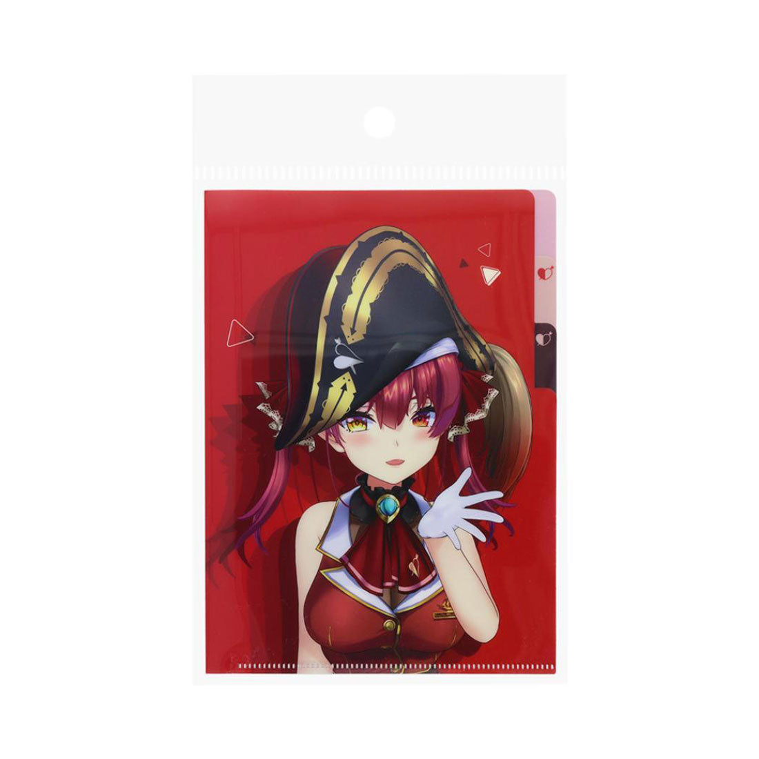 シネマコレクション cinemacollection ホロライブプロダクション ポケットファイル クリアファイルA5 3P 宝鐘マリン サンスター文具 新学期準備文具 アニメキャラクター グッズ レッド