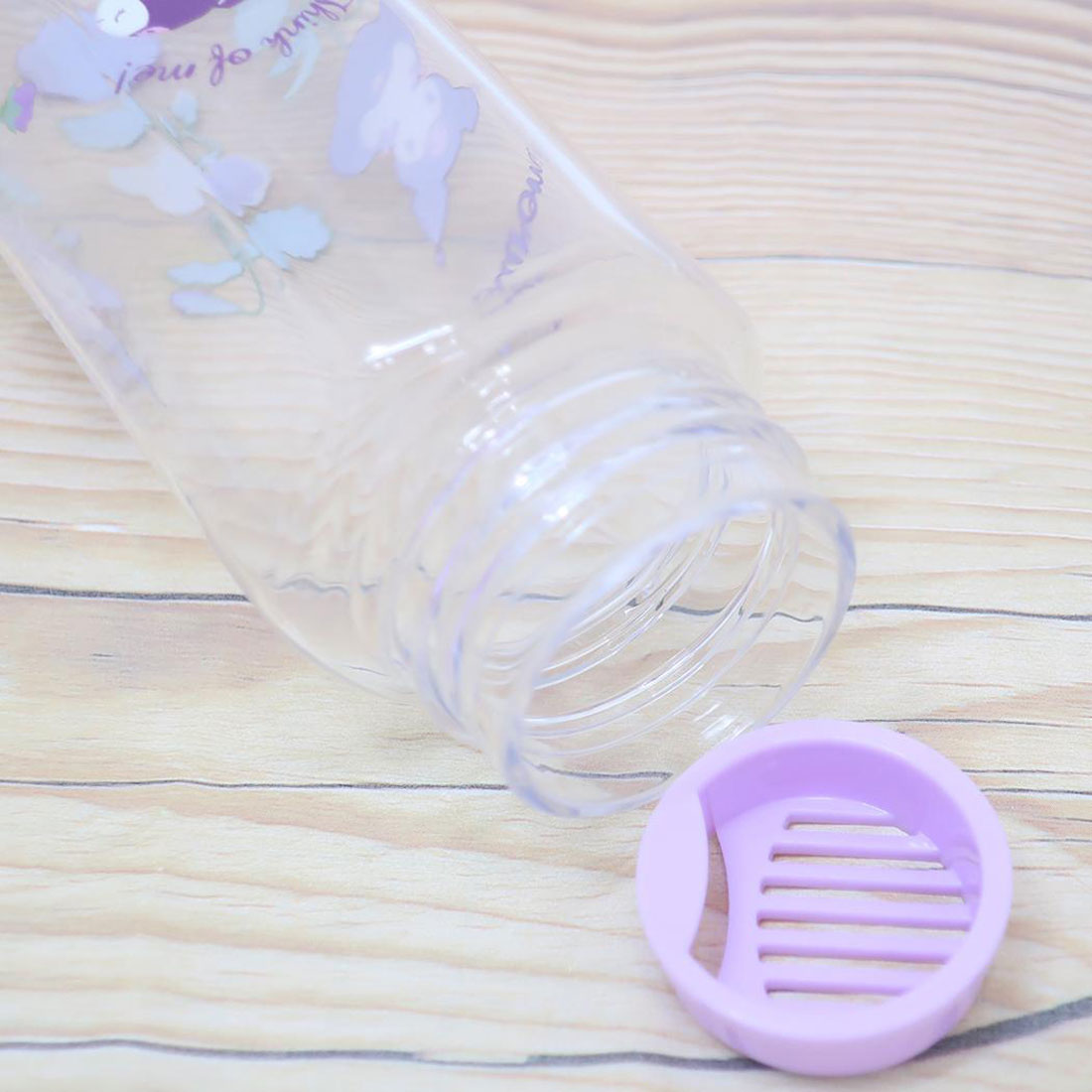 Cinema Collection Kuromi Water Bottle Hexagonal Blow Bottle Flower Lan
