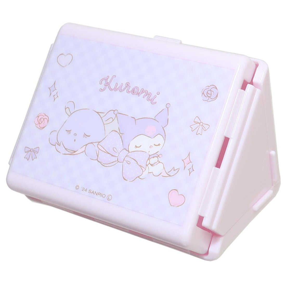 シネマコレクション cinemacollection クロミ お弁当箱 抗菌折りたたみおにぎりケース ビッグリボン サンリオ スケーター 食洗機対応 三角 折り畳み おむすびケース キャラクター グッズ 【返品不可商品】 パープル