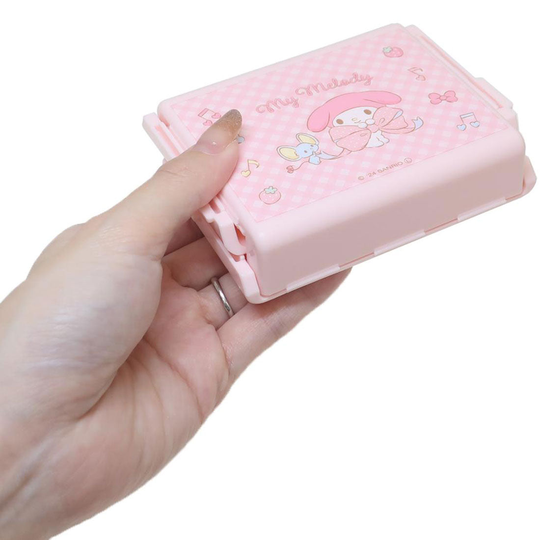 シネマコレクション cinemacollection マイメロディ お弁当箱 抗菌折りたたみおにぎりケース ビッグリボン サンリオ スケーター 食洗機対応 三角 折り畳み おむすびケース キャラクター グッズ 【返品不可商品】 ピンク