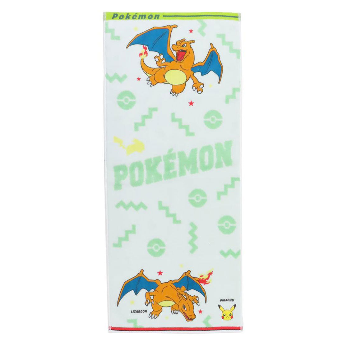 シネマコレクション cinemacollection ポケットモンスター フェイスタオル ジャガードロングタオル O2080リザードン ポケモン 林タオル 新生活雑貨 キャラクター グッズ グリーン