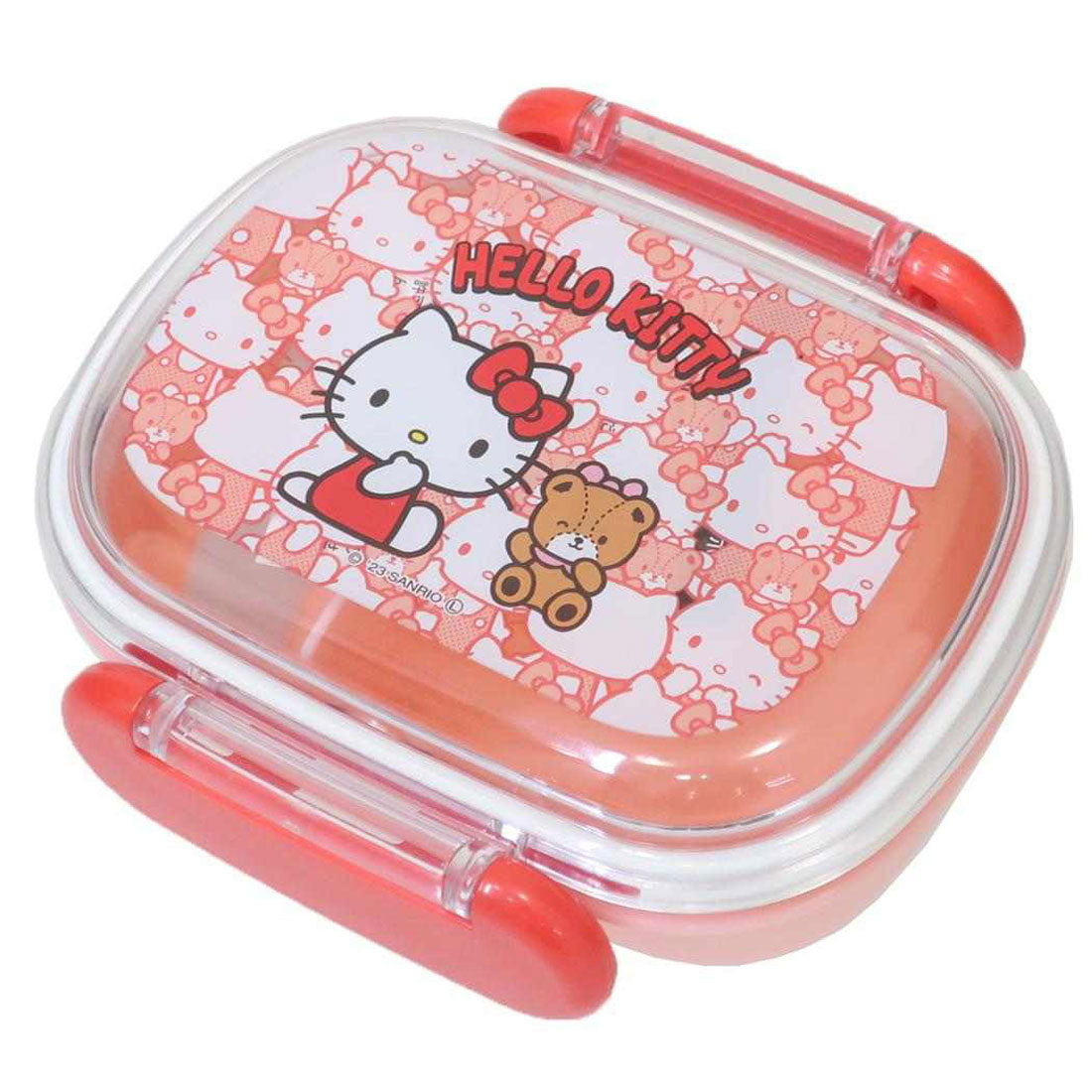 シネマコレクション cinemacollection ハローキティ お弁当箱 抗菌食洗器対応ふわっとフタタイトランチボックス 270ml うしろうしろ サンリオ スケーター 一段ランチボックス キャラクター グッズ 【返品不可商品】 ピンク
