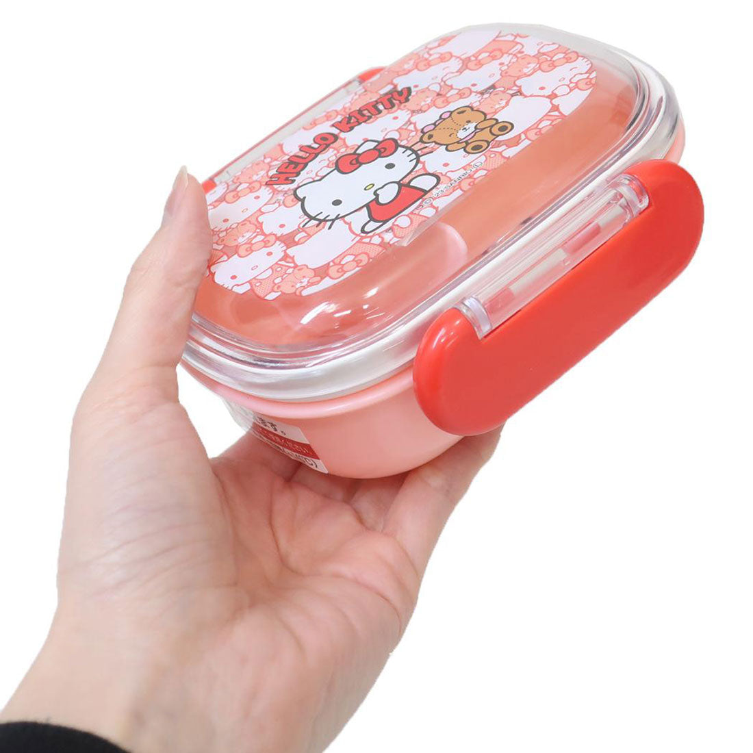 シネマコレクション cinemacollection ハローキティ お弁当箱 抗菌食洗器対応ふわっとフタタイトランチボックス 270ml うしろうしろ サンリオ スケーター 一段ランチボックス キャラクター グッズ 【返品不可商品】 ピンク