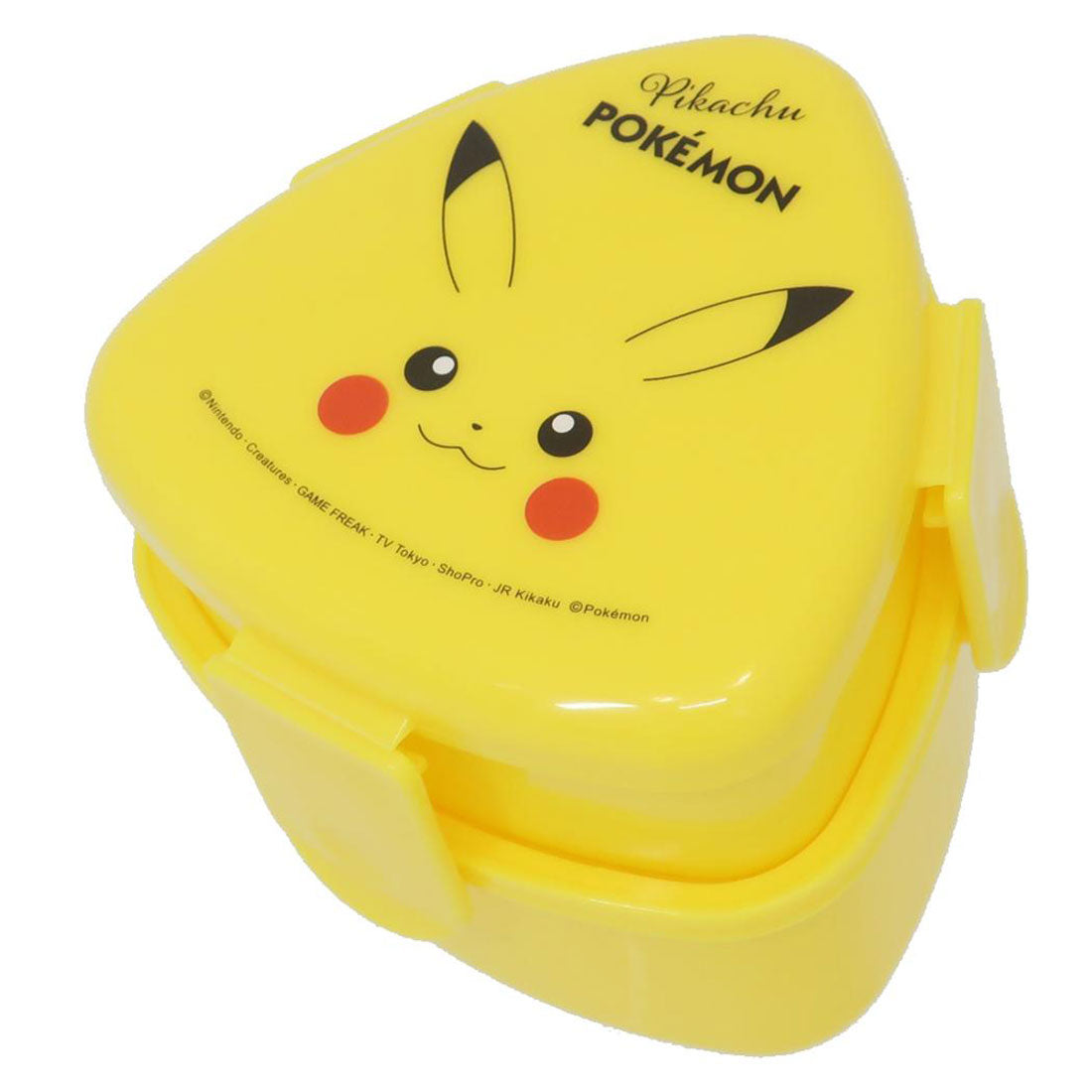 シネマコレクション cinemacollection ポケットモンスター お弁当箱 抗菌三角おにぎりランチボックス＆ケース ピカチュウ フェイス 23 ポケモン スケーター 2段 ランチボックス コンパクト 電子レンジ対応 キャラクター グッズ 【返品不可商品】 イエロー
