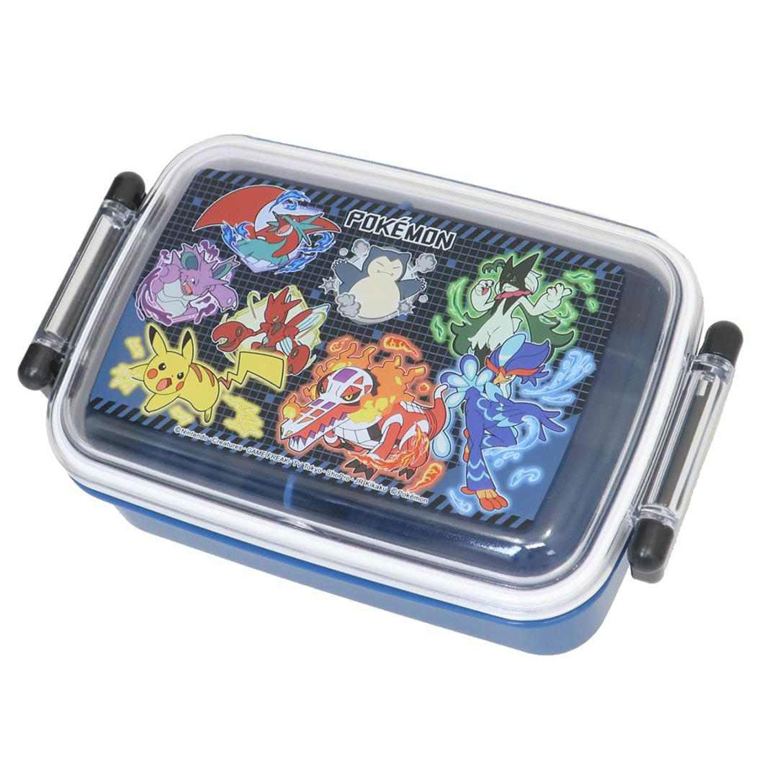 シネマコレクション cinemacollection ポケットモンスター お弁当箱 抗菌食洗機対応ふわっとフタタイトランチボックス 450ml 25 ポケモン スケーター 一段 電子レンジ対応 キャラクター グッズ 【返品不可商品】 ブルー