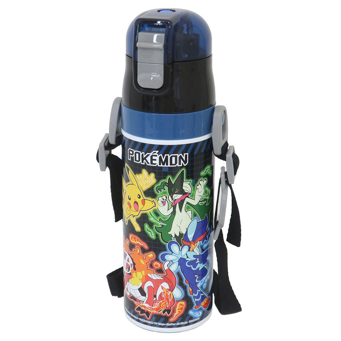 シネマコレクション cinemacollection ポケットモンスター 保温保冷水筒 超軽量コンパクト2WAYステンレスボトル 25 ポケモン スケーター 子ども用 ワンプッシュ ワンタッチ キャラクター グッズ 【返品不可商品】 ブルー