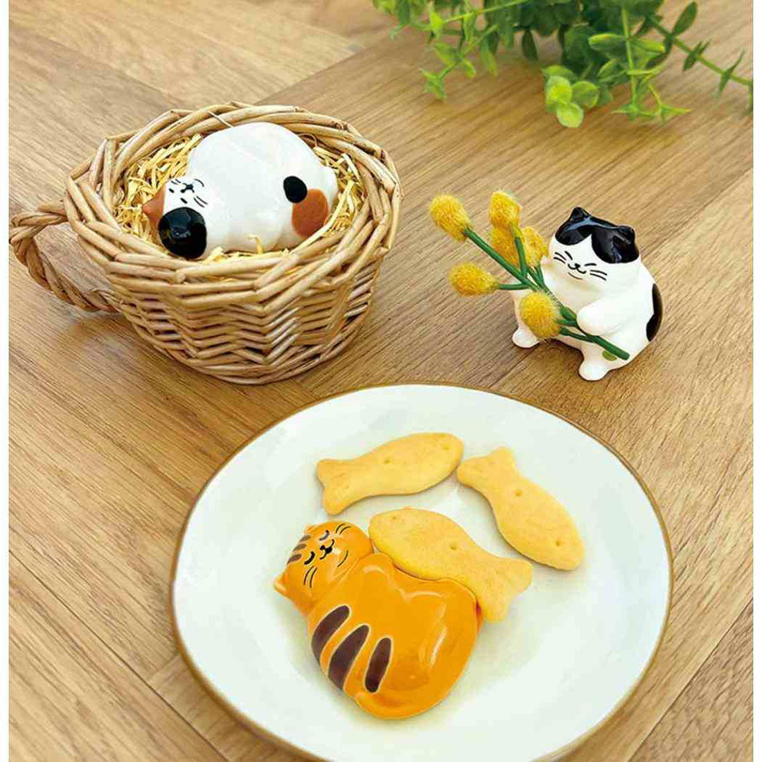 シネマコレクション cinemacollection ぼてねこ 箸置き はし置き お腹いっぱい ねこ デコレ プレゼント かわいい チョップスティックレスト グッズ 【返品不可商品】 ホワイト