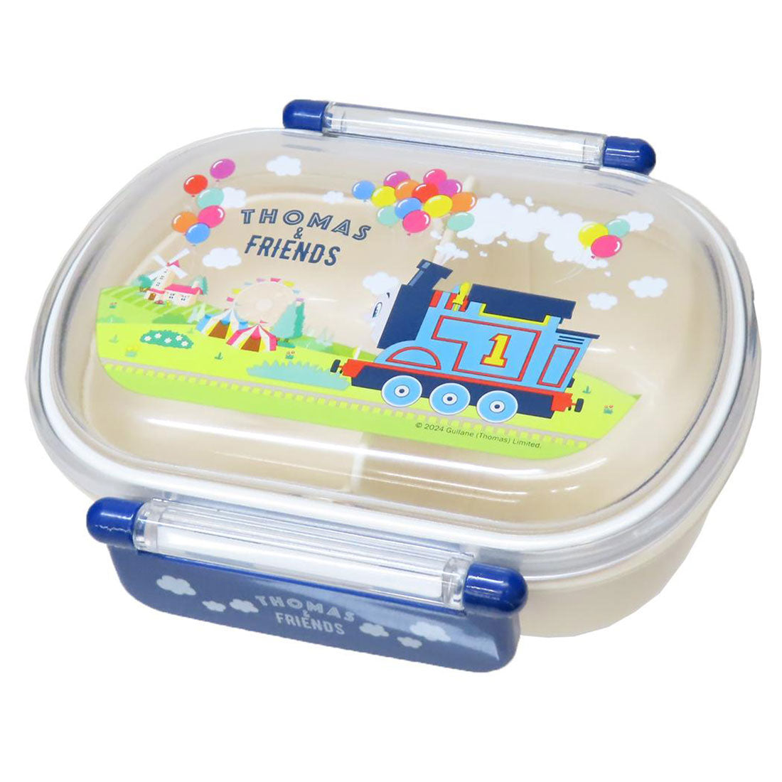 シネマコレクション cinemacollection トーマス お弁当箱 抗菌食洗機対応ふわっとフタタイトランチボックス 360ml スケーター 一段ランチボックス キャラクター グッズ 【返品不可商品】 ブルー