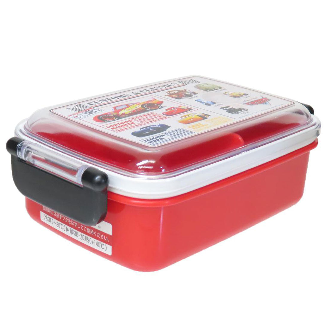 シネマコレクション cinemacollection カーズ お弁当箱 抗菌食洗機対応ふわっとフタタイトランチボックス 450ml ディズニー スケーター 一段ランチボックス キャラクター グッズ 【返品不可商品】 レッド