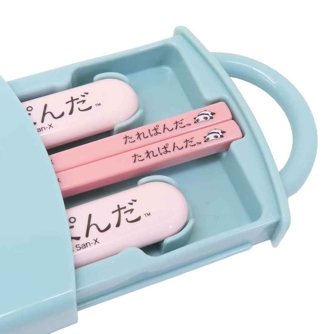 シネマコレクション cinemacollection たれぱんだ お箸＆フォーク＆スプーンセット 抗菌食洗機対応スライド式トリオセット スケーター 新学期準備 キャラクター グッズ 【返品不可商品】 ブルー