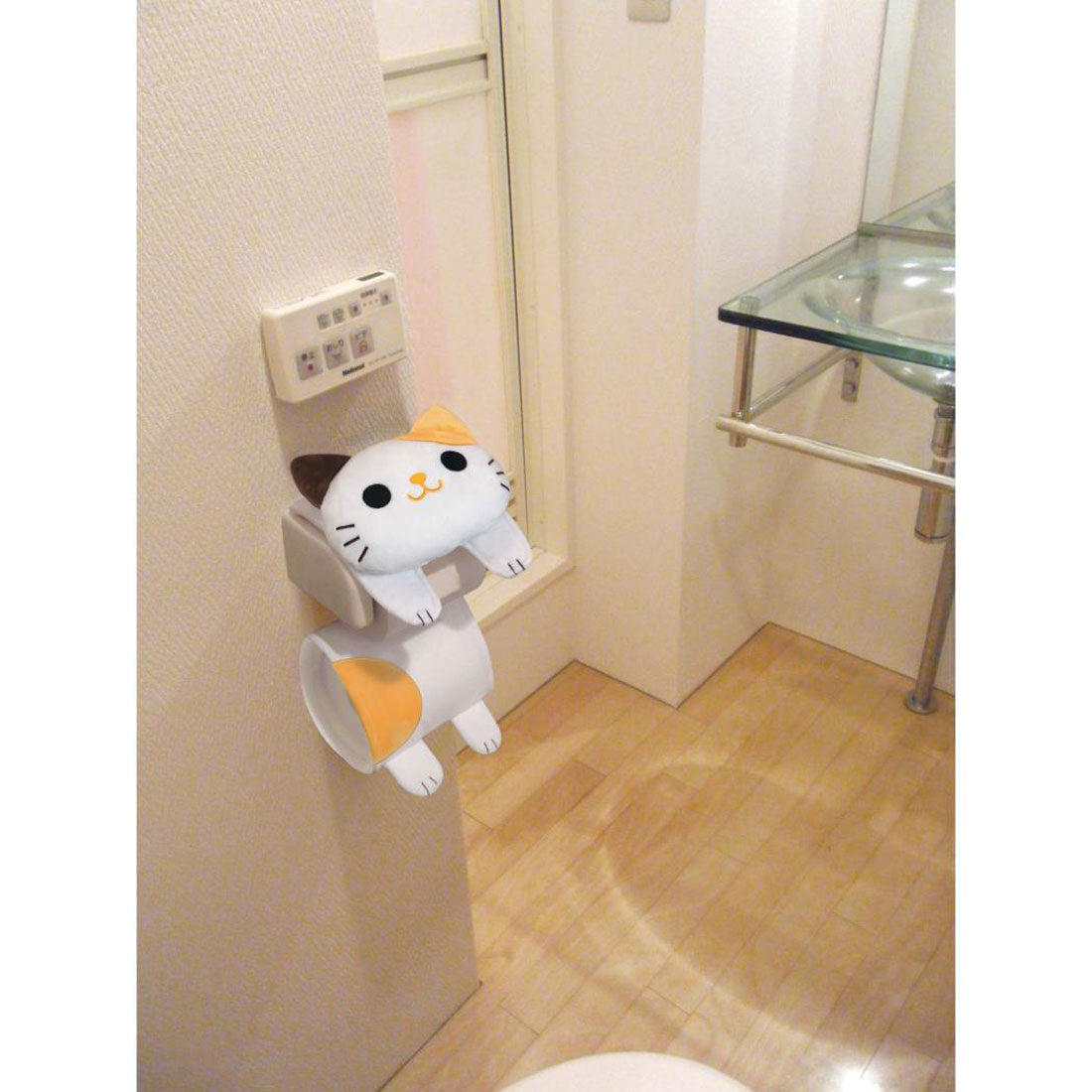 シネマコレクション cinemacollection トイレ用品 ねこのトイレットペーパーカバー ミケ ねこ 三金商事 MEIHO トイレットペーパーホルダーカバー かわいい グッズ マルチカラー