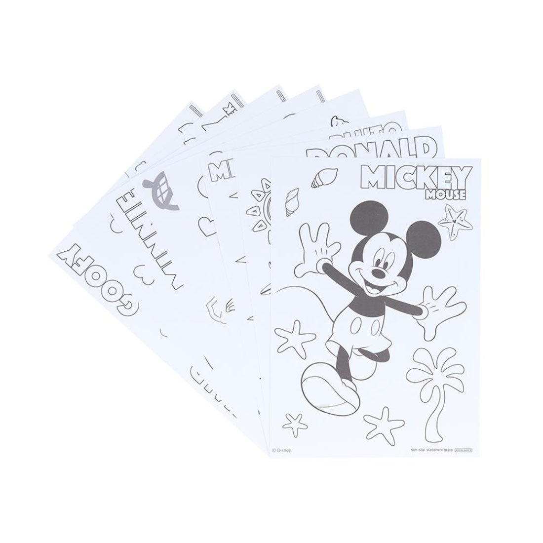 シネマコレクション cinemacollection ミッキー＆フレンズ 塗り絵 ぬってかざれる パレットぬりえ ディズニー サンスター文具 ぬり絵 男の子 女の子 キャラクター グッズ マルチカラー