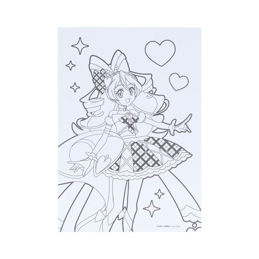 シネマコレクション cinemacollection キミとアイドルプリキュア 塗り絵 ぬってかざれる パレットぬりえ サンスター文具 ぬり絵 女の子 アニメキャラクター グッズ マルチカラー