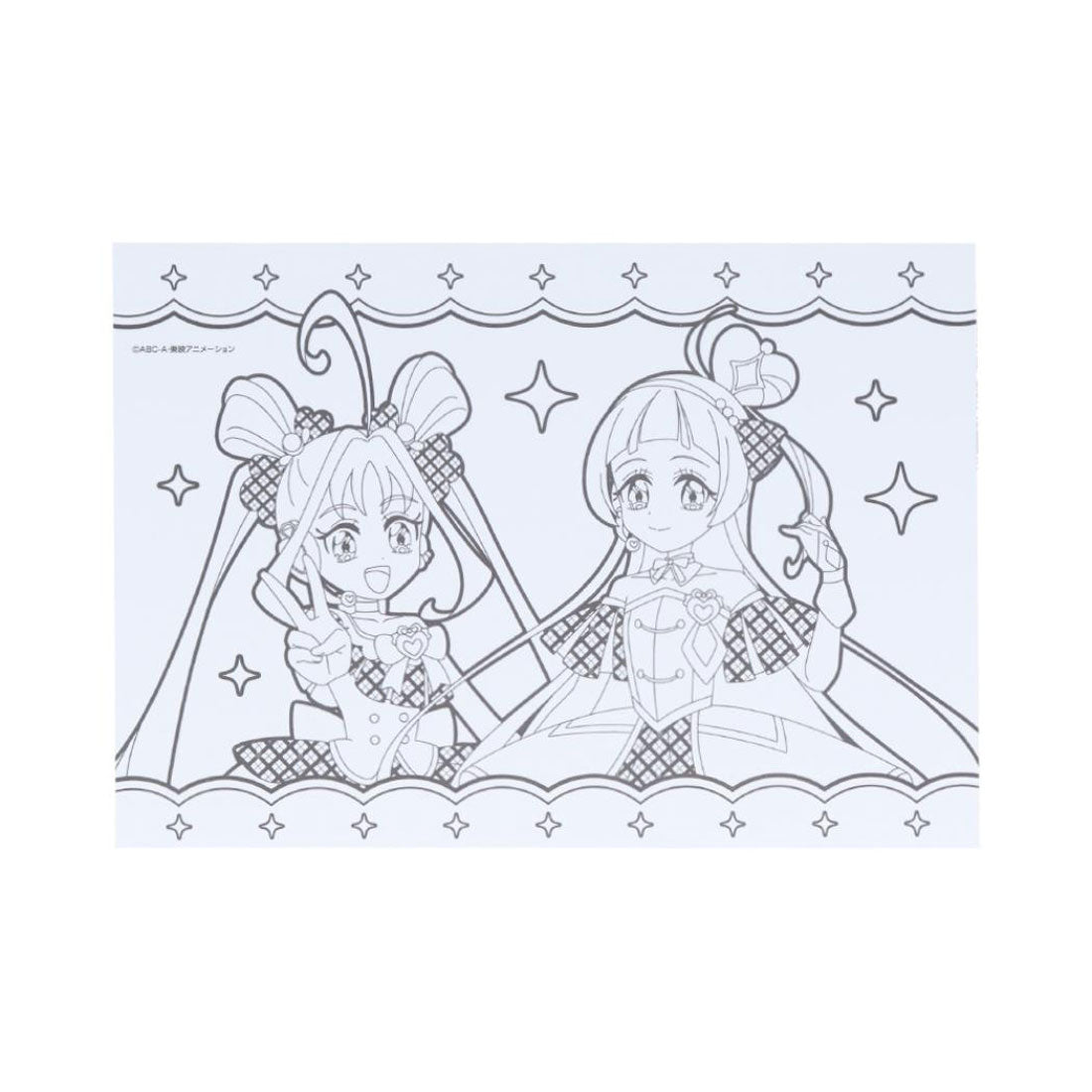 シネマコレクション cinemacollection キミとアイドルプリキュア 塗り絵 ぬってかざれる パレットぬりえ サンスター文具 ぬり絵 女の子 アニメキャラクター グッズ マルチカラー