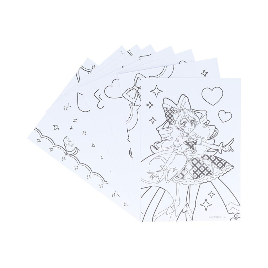シネマコレクション cinemacollection キミとアイドルプリキュア 塗り絵 ぬってかざれる パレットぬりえ サンスター文具 ぬり絵 女の子 アニメキャラクター グッズ マルチカラー