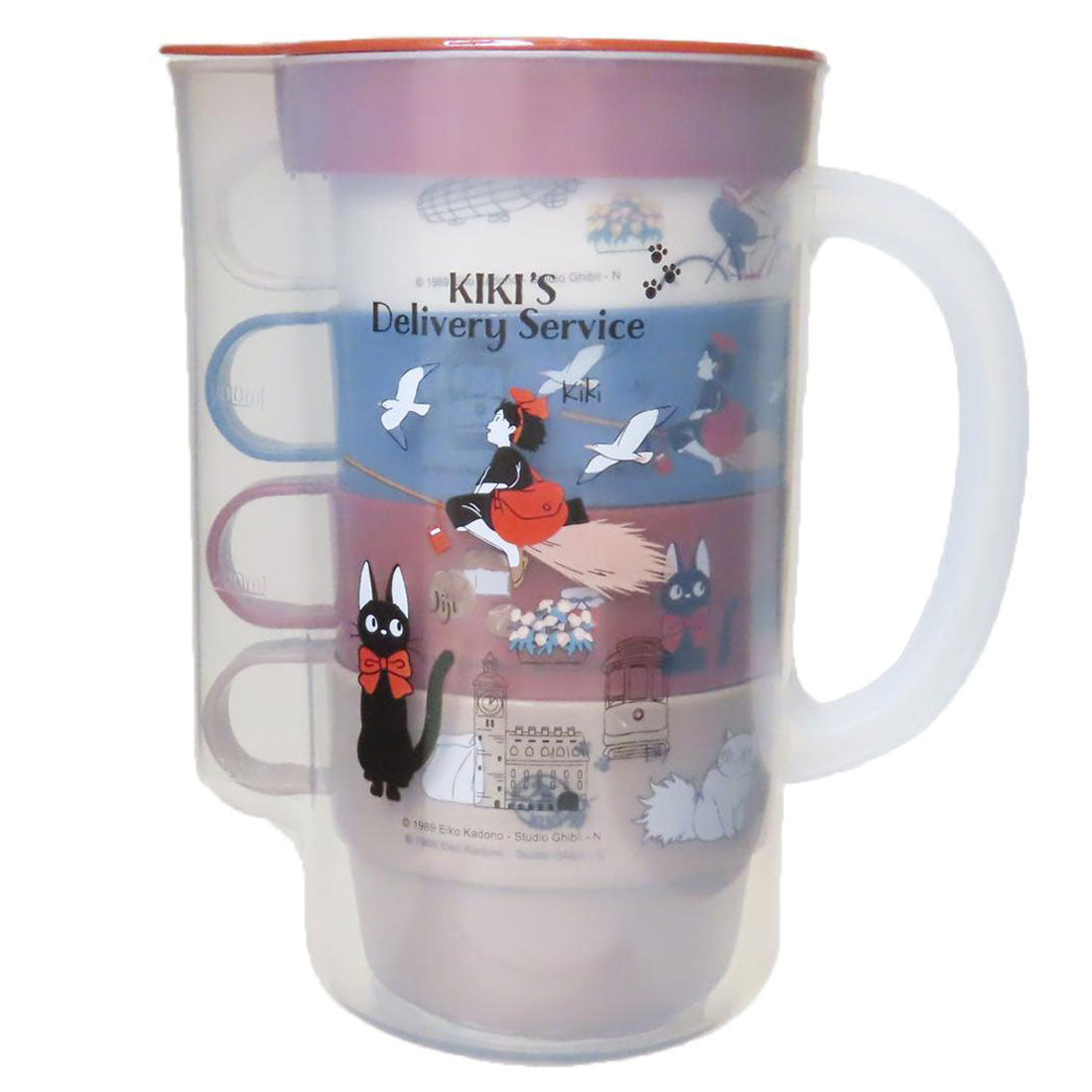 シネマコレクション cinemacollection 魔女の宅急便 プラカップ ケース付スタッキングコップ スタジオジブリ スケーター 食器 キッズ 子供 子ども こども キャラクター グッズ 【返品不可商品】 レッド