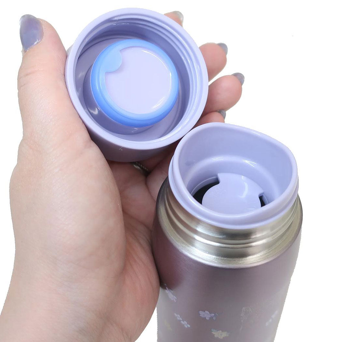 シネマコレクション cinemacollection 塔の上のラプンツェル 保温保冷水筒 ステンレス製マグボトル フラワー 350ml ディズニープリンセス スケーター ランチグッズ キャラクター グッズ 【返品不可商品】 パープル