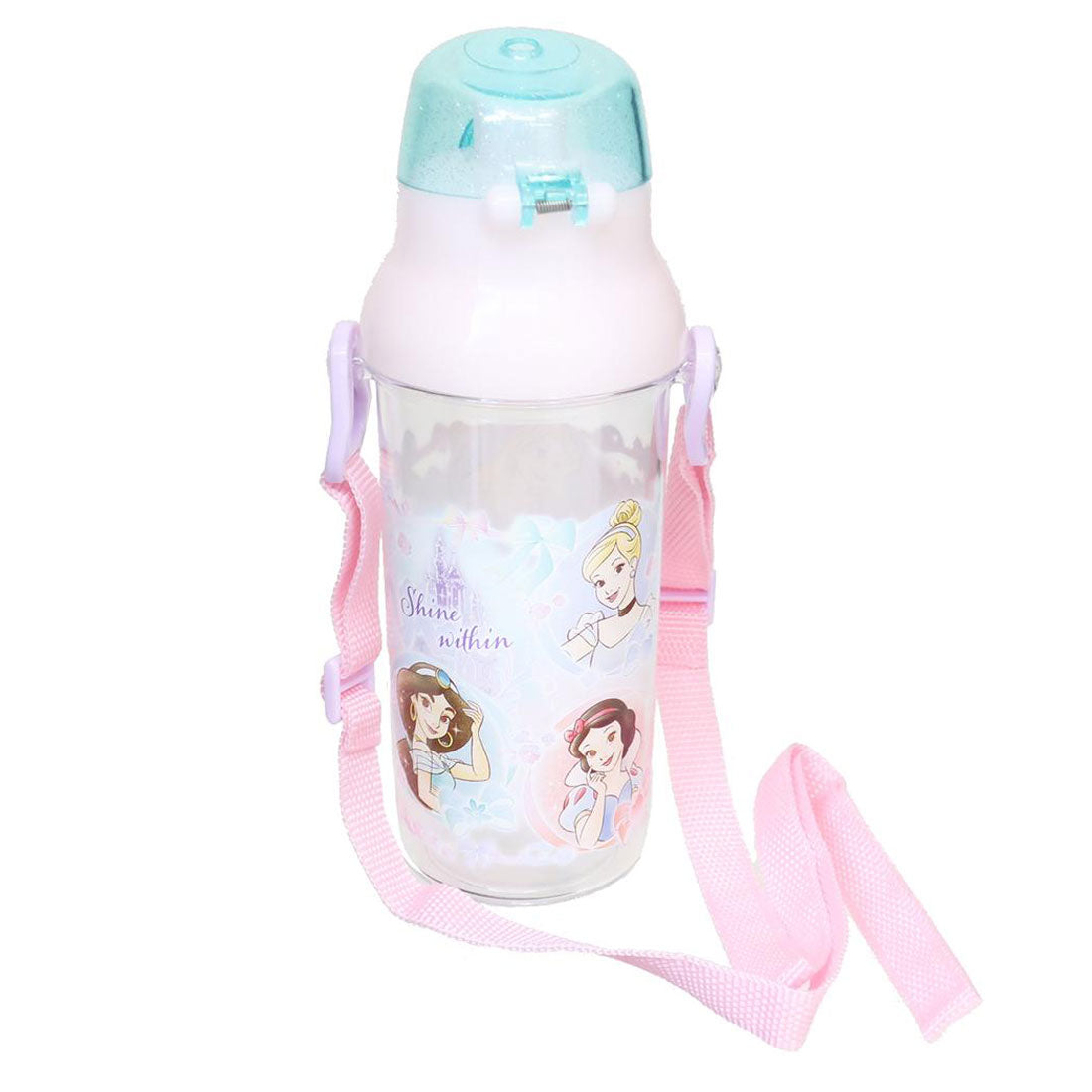 シネマコレクション cinemacollection ディズニープリンセス 水筒 食洗機対応 直飲みプラ製ワンタッチクリアボトル 480ml ディズニー スケーター 子供 遠足 キャラクター グッズ 【返品不可商品】 マルチカラー