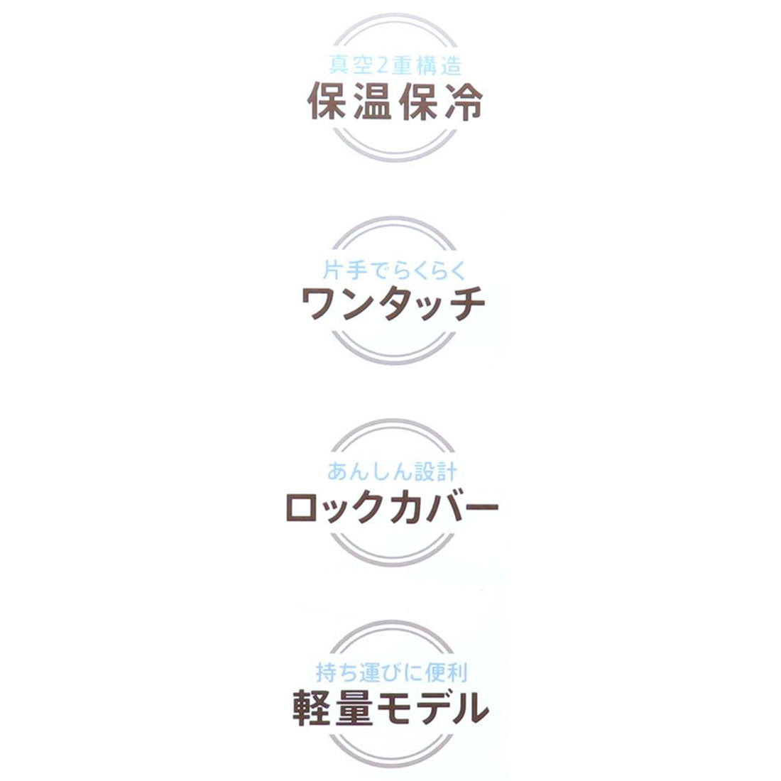 シネマコレクション cinemacollection モフサンド 保温保冷水筒 ステンレスワンプッシュボトル 350ml かいじゅうにゃん/総柄 mofusand 東亜金属 ロック機能 ワンタッチ 軽量 キャラクター グッズ 【返品不可商品】 ブルー