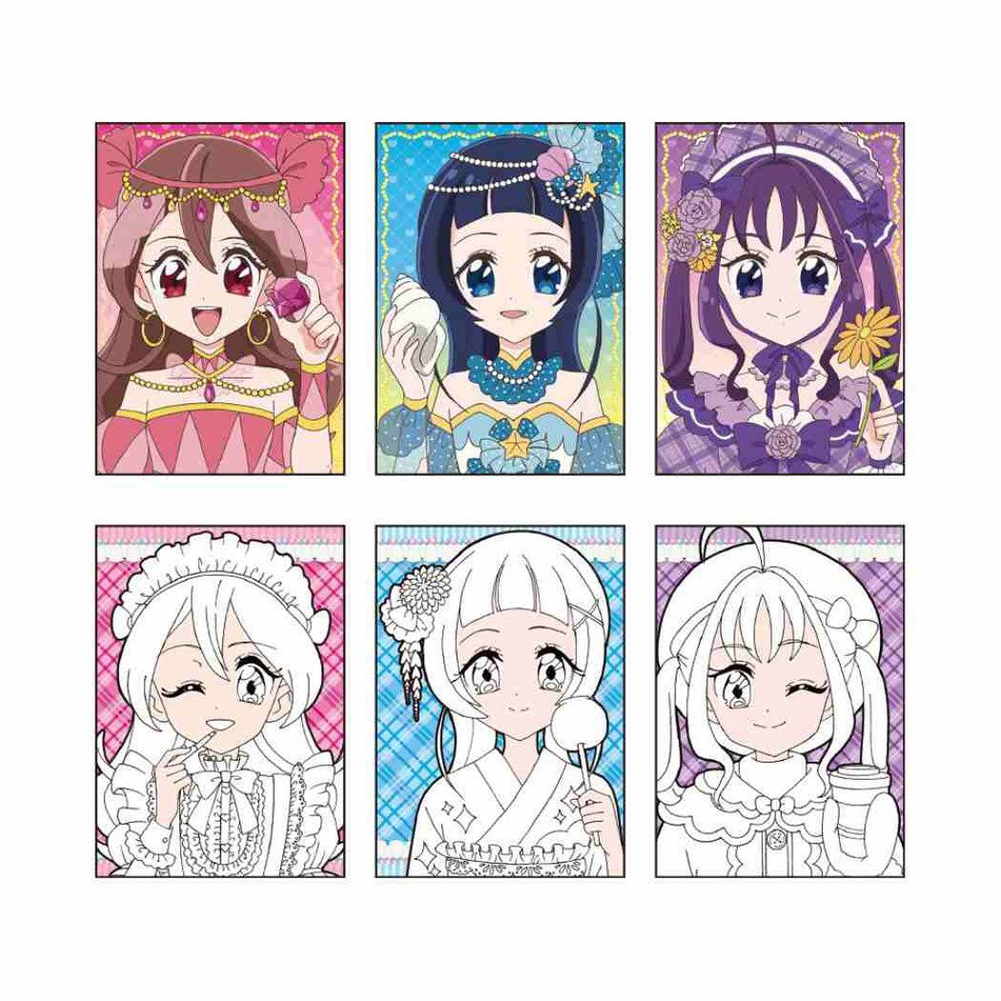 シネマコレクション cinemacollection キミとアイドルプリキュア 塗り絵 メイクアップぬりえセット サンスター文具 知育玩具 女児 アニメキャラクター グッズ マルチカラー