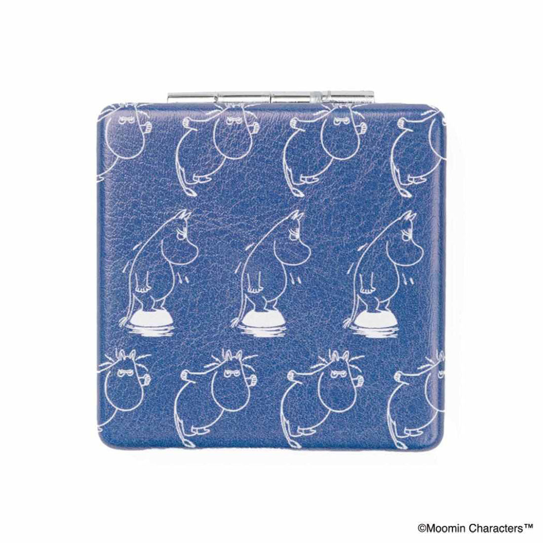 シネマコレクション cinemacollection ムーミン 手鏡 コンパクトミラー MOOMIN REPEAT 北欧 エフエービージャパン 折りたたみミラー キャラクター グッズ ネイビー
