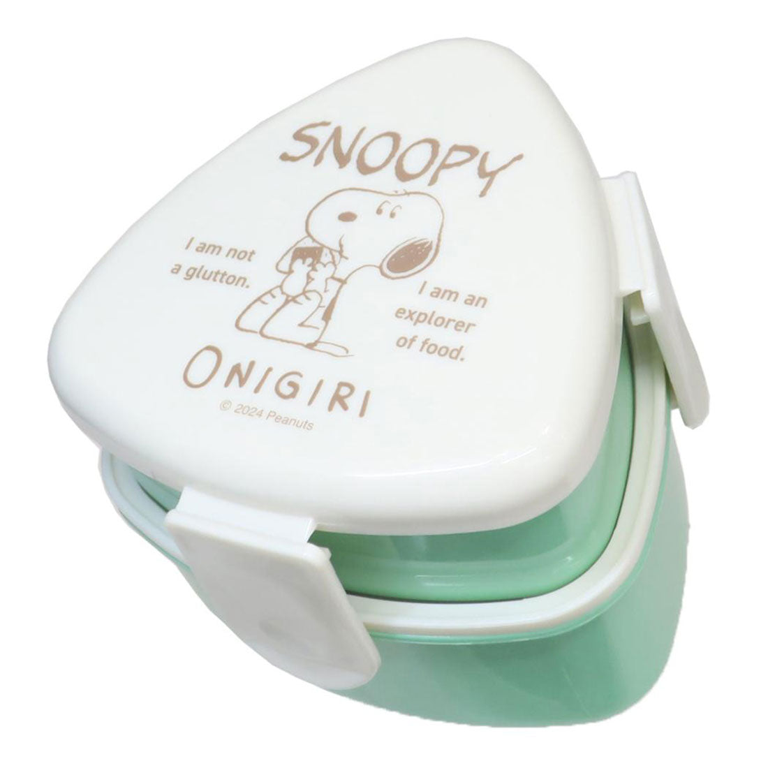 シネマコレクション cinemacollection スヌーピー お弁当箱 抗菌三角おにぎりランチボックス2段 500ml おにぎり ピーナッツ スケーター 三角形 二段ランチボックス キャラクター グッズ【返品不可商品】 グリーン