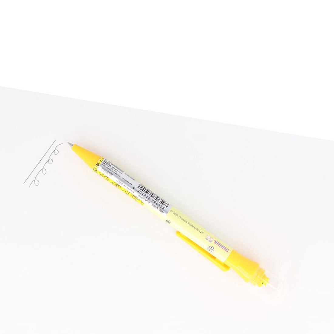 シネマコレクション cinemacollection スヌーピー ボールペン くるくるドームペン2 0.7mm ウッドストック ピーナッツ サンスター文具 油性 黒インク 新学期準備文具 キャラクター グッズ イエロー