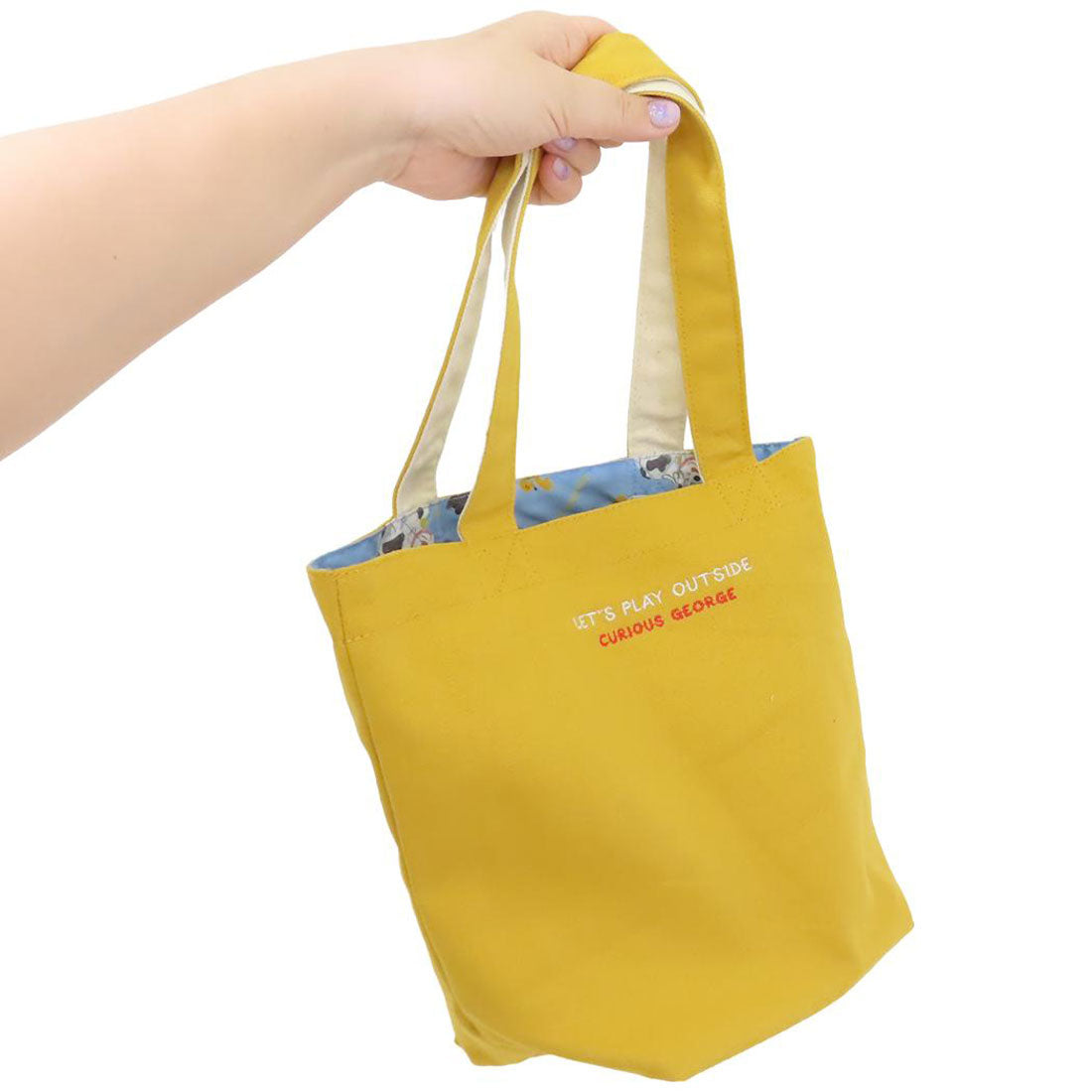 シネマコレクション cinemacollection おさるのジョージ ランチバッグ ミニバッグ ウィズドッグス 丸眞 ミニトート お弁当かばん 絵本キャラクター グッズ イエロー