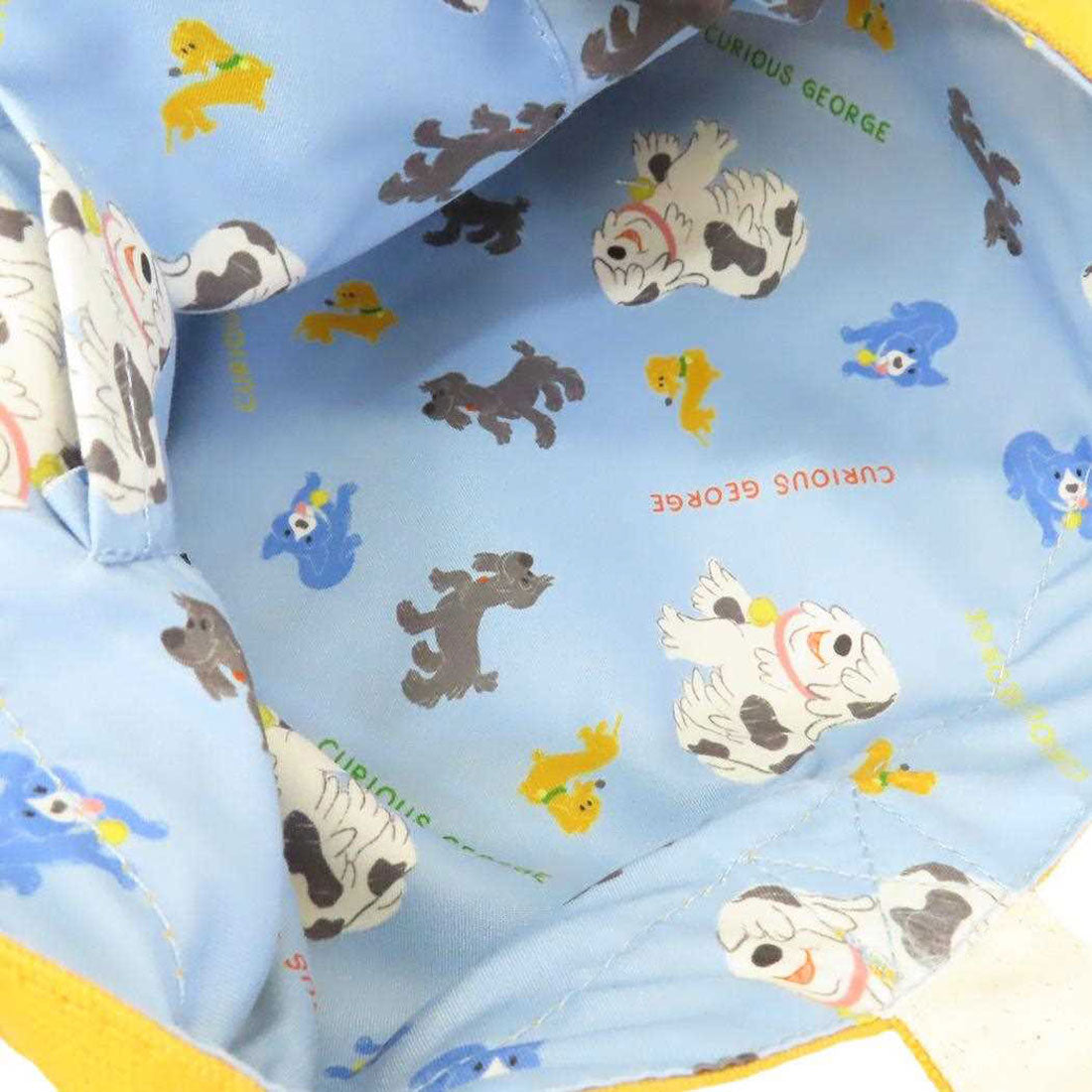 シネマコレクション cinemacollection おさるのジョージ ランチバッグ ミニバッグ ウィズドッグス 丸眞 ミニトート お弁当かばん 絵本キャラクター グッズ イエロー
