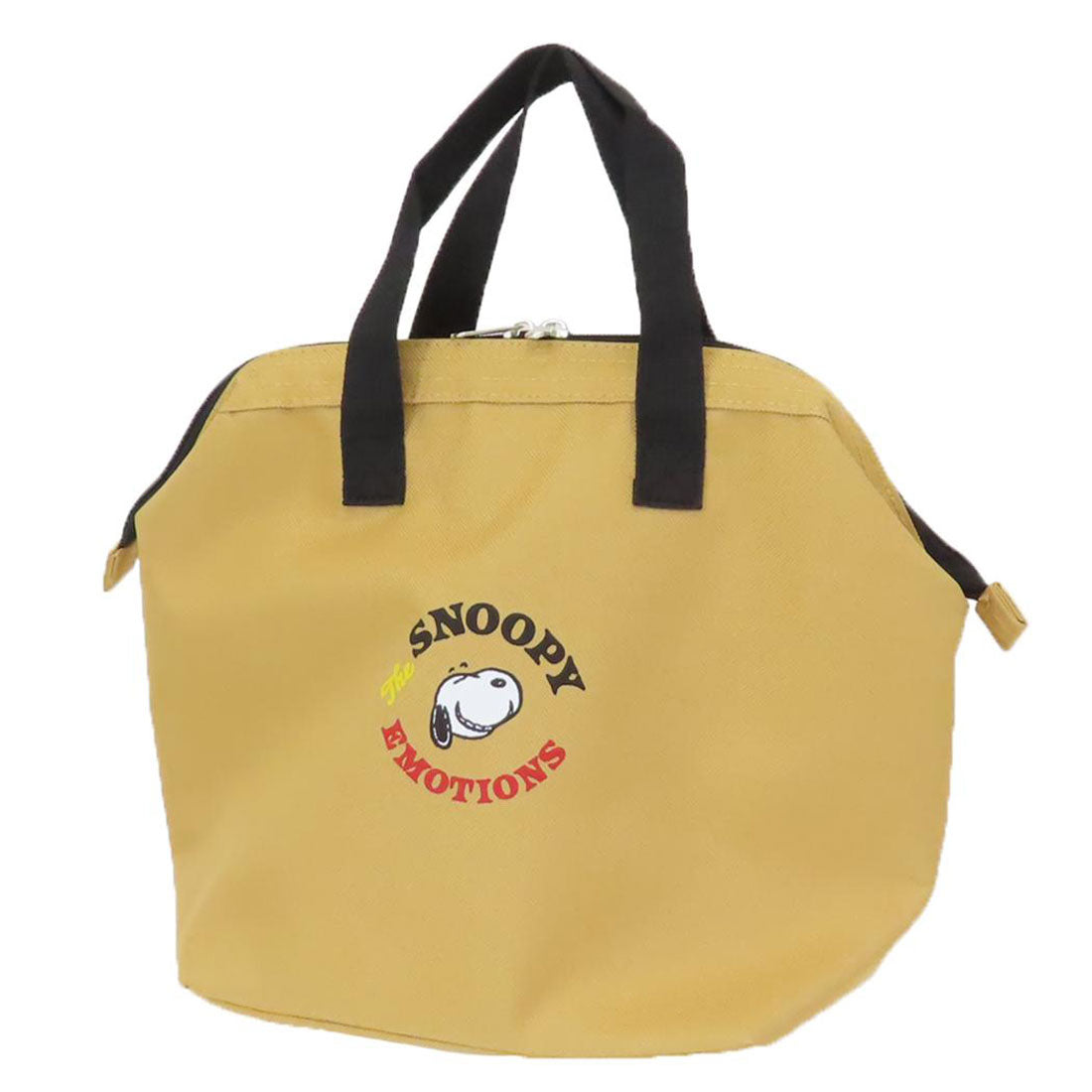 シネマコレクション cinemacollection スヌーピー 保温保冷ランチトート ワイヤー付きランチバッグ フェイス ピーナッツ マルヨシ ミニトート お弁当かばん キャラクター グッズ ベージュ