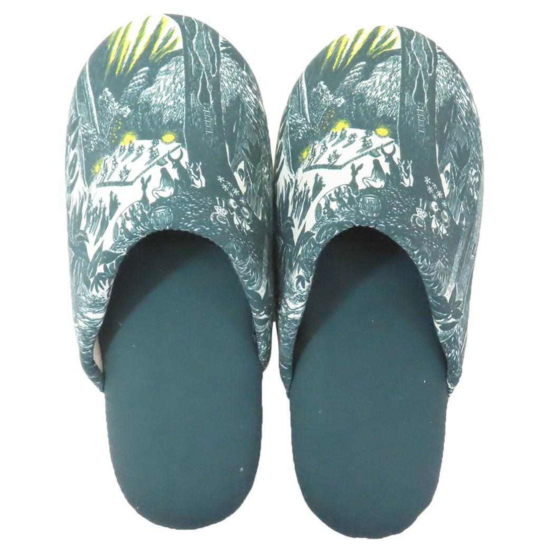 シネマコレクション cinemacollection ムーミン ルームシューズ スリッパ 踊る森 北欧 丸眞 室内履き キャラクター グッズ マルチカラー