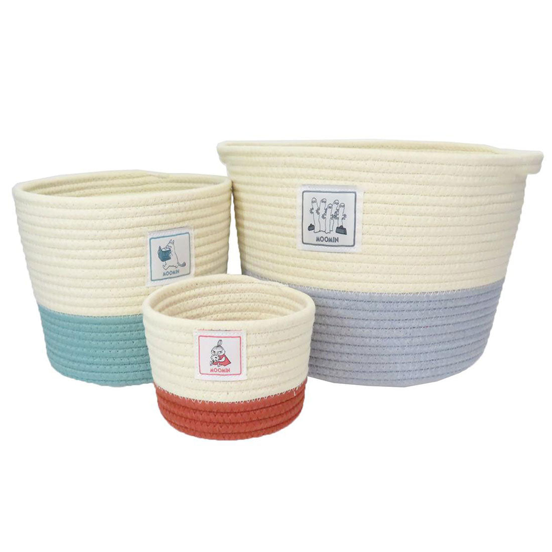 シネマコレクション cinemacollection ムーミン 卓上収納 ロープバスケット S リトルミイ 北欧 ティーズファクトリー 収納ボックス キャラクター グッズ レッド