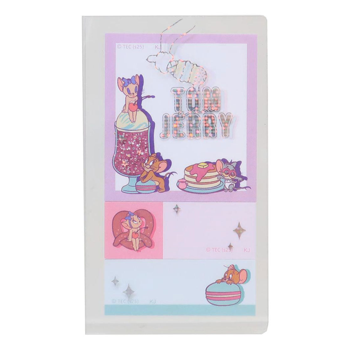 シネマコレクション cinemacollection トム＆ジェリー 付せん カバー付き付箋 COLORFUL SWEETS パープル ワーナーブラザース カミオジャパン 新学期準備文具 キャラクター グッズ 他