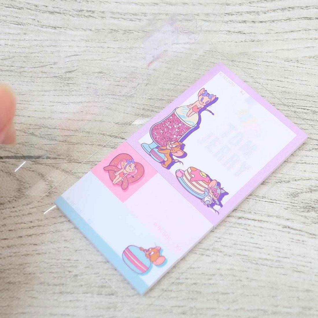 シネマコレクション cinemacollection トム＆ジェリー 付せん カバー付き付箋 COLORFUL SWEETS パープル ワーナーブラザース カミオジャパン 新学期準備文具 キャラクター グッズ 他