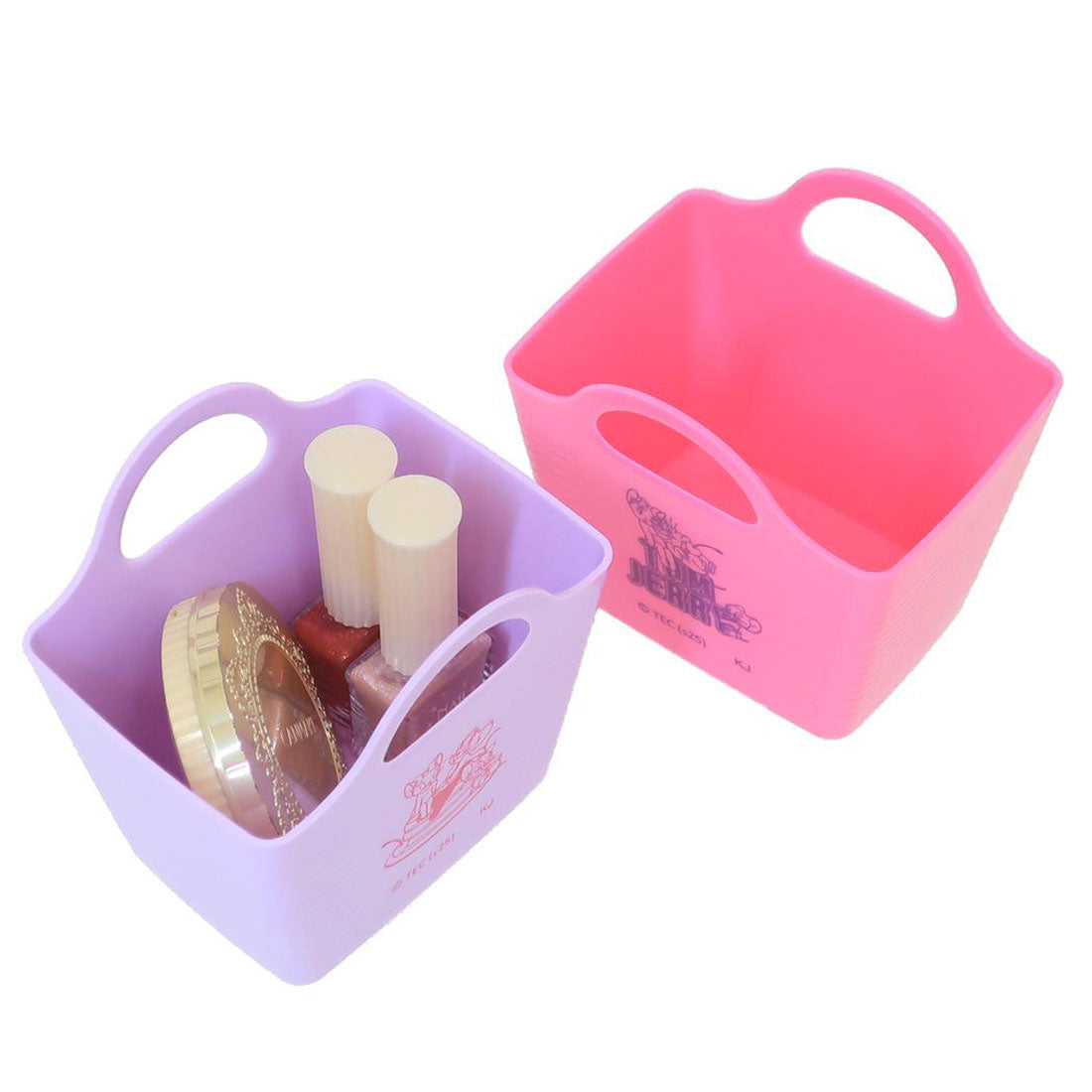 シネマコレクション cinemacollection トム＆ジェリー 卓上収納 ミニバスケット COLORFUL SWEETS パープル ワーナーブラザース カミオジャパン 小物入れ キャラクター グッズ 他