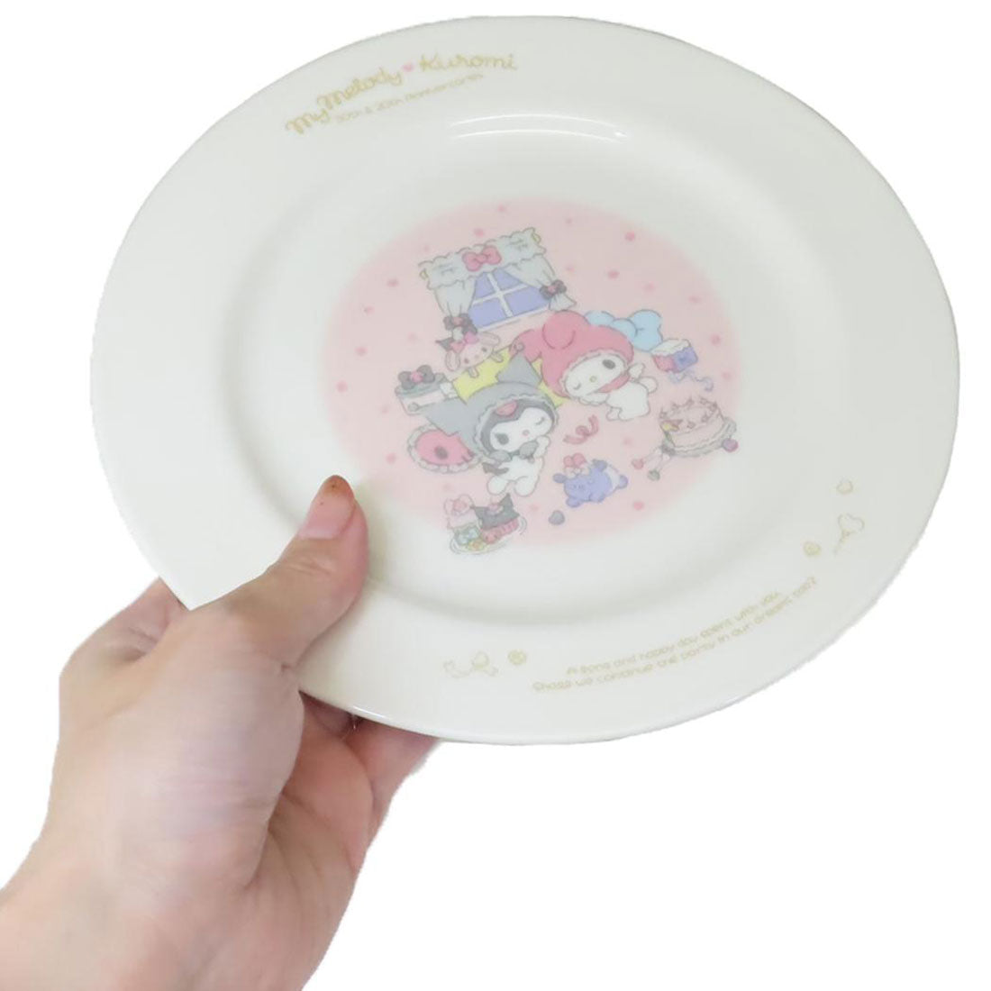 シネマコレクション cinemacollection マイメロディ＆クロミ 中皿 プレート マイメロディ50th＆クロミ20th ピンク サンリオ 金正陶器 食器 かわいい キャラクター グッズ 【返品不可商品】 マルチカラー