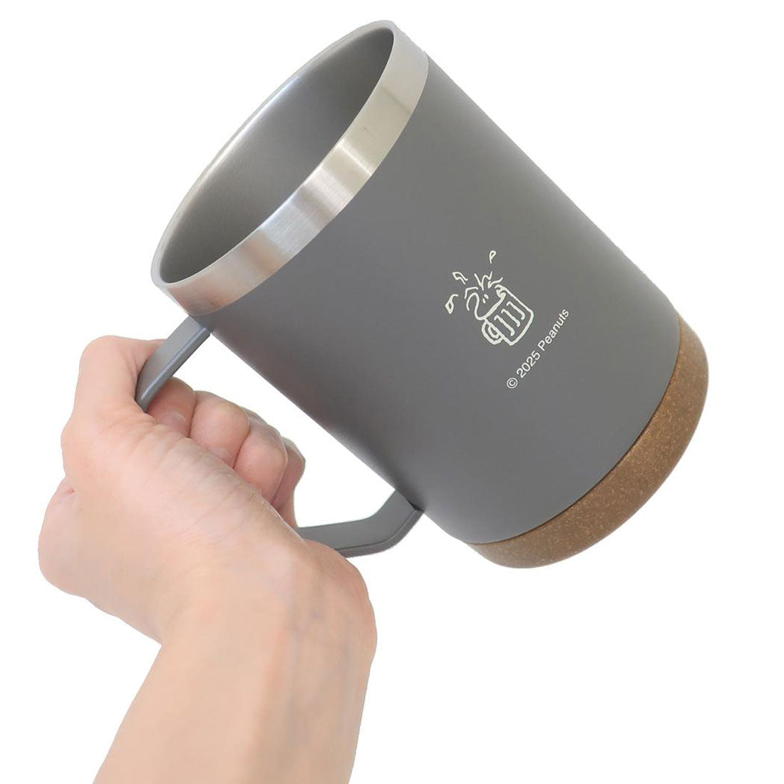 シネマコレクション cinemacollection スヌーピー マグカップ ステンレスマグ 500ml ROOT BEER ピーナッツ カミオジャパン プレゼント キャラクター グッズ 【返品不可商品】 グレー