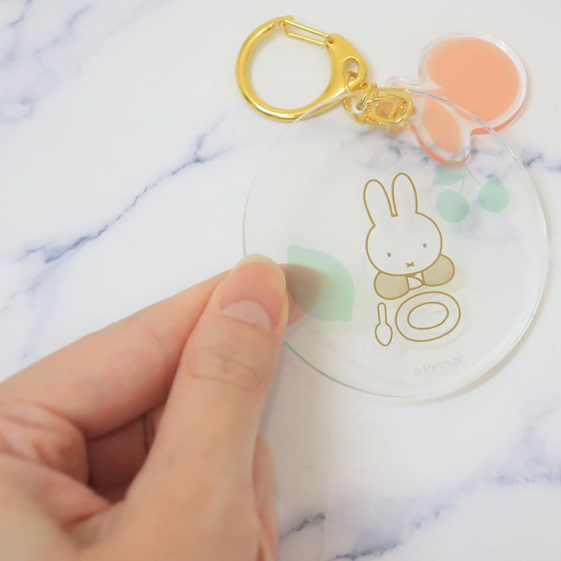 シネマコレクション cinemacollection ミッフィー キーリング ツインキーホルダー fruits ディックブルーナ Green Flash アクキー 絵本キャラクター グッズ マルチカラー