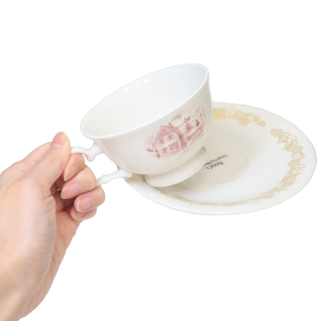 シネマコレクション cinemacollection 赤毛のアン ペア食器 カップ＆ソーサー ノスタルジック 金正陶器 プレゼント 日本製 アニメキャラクター グッズ 【返品不可商品】 ホワイト