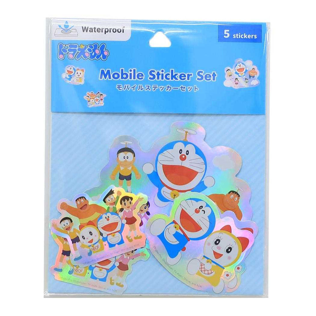 シネマコレクション cinemacollection ドラえもん ダイカットシール モバイルステッカーセット 5枚セット ともだち 藤子F不二雄 グルマンディーズ デコシール スマホデコ アニメキャラクター グッズ マルチカラー