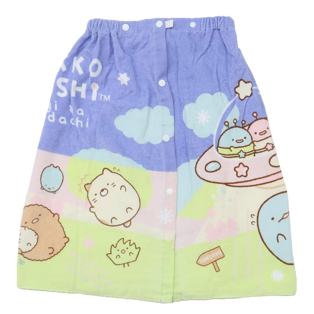 シネマコレクション cinemacollection すみっコぐらし ラップタオル プールスカートタオル 60丈 UFO サンエックス 犬飼タオル 海プール 着替え キャラクター グッズ 他