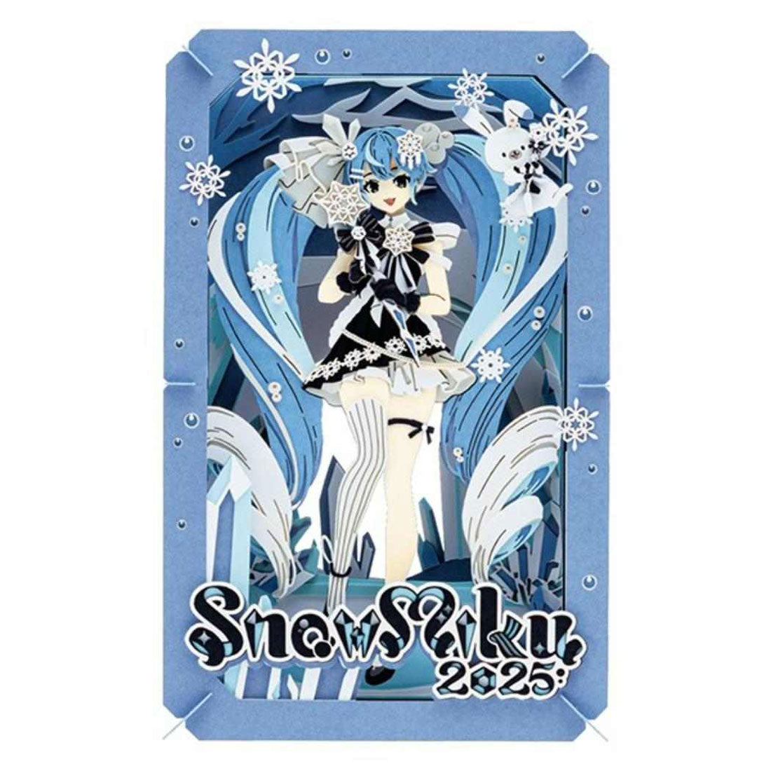 シネマコレクション cinemacollection 初音ミク ペーパークラフトキット PAPER THEATER SNOW MIKU 2025 エンスカイ プレゼント キャラクター グッズ ブルー