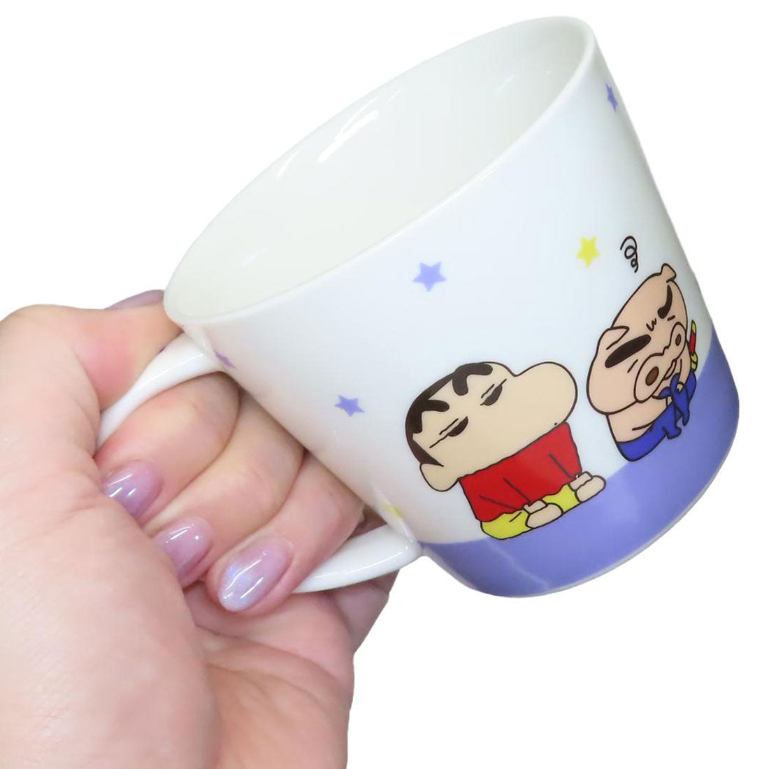 シネマコレクション cinemacollection クレヨンしんちゃん マグカップ メジャーマグ ぶりぶりざえもん 星 ティーズファクトリー プレゼント アニメキャラクター グッズ 【返品不可商品】 パープル