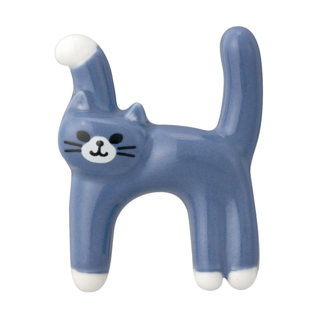 シネマコレクション cinemacollection Cat's initial ネコのイニシャルシリーズ はし置き 猫のイニシャル箸置き H ねこ デコレ カトラリーレスト かわいい グッズ 【返品不可商品】 ブルー