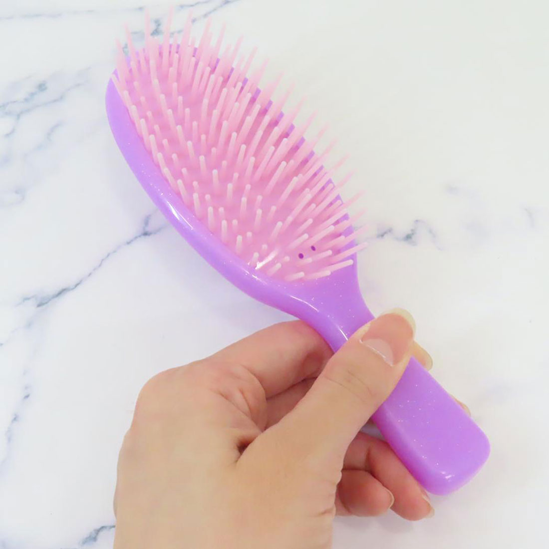 シネマコレクション cinemacollection パワーパフガールズ ヘアブラシ 取手付きスムースヘアブラシ パープル ティーズファクトリー かわいい キャラクター グッズ 【返品不可商品】 他