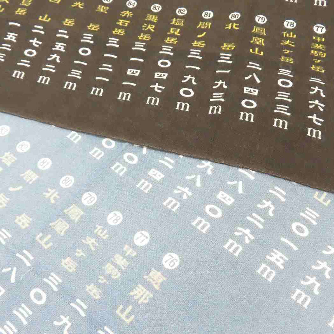 シネマコレクション cinemacollection 手ぬぐい 日本百名山てぬぐい ブラック エイコー トレッキング 登山グッズ グッズ 他