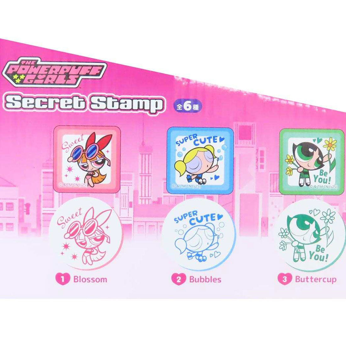 Cinema Collection Powerpuff Girls Stamp Set of 6 Types, 60 Pieces, T's