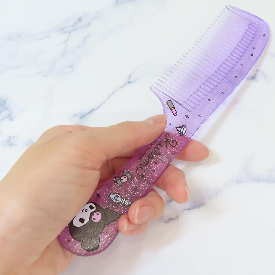 シネマコレクション cinemacollection クロミ くし ラメ入りコーム パープル サンリオ ヘアブラシ キャラクター グッズ 【返品不可商品】 パープル