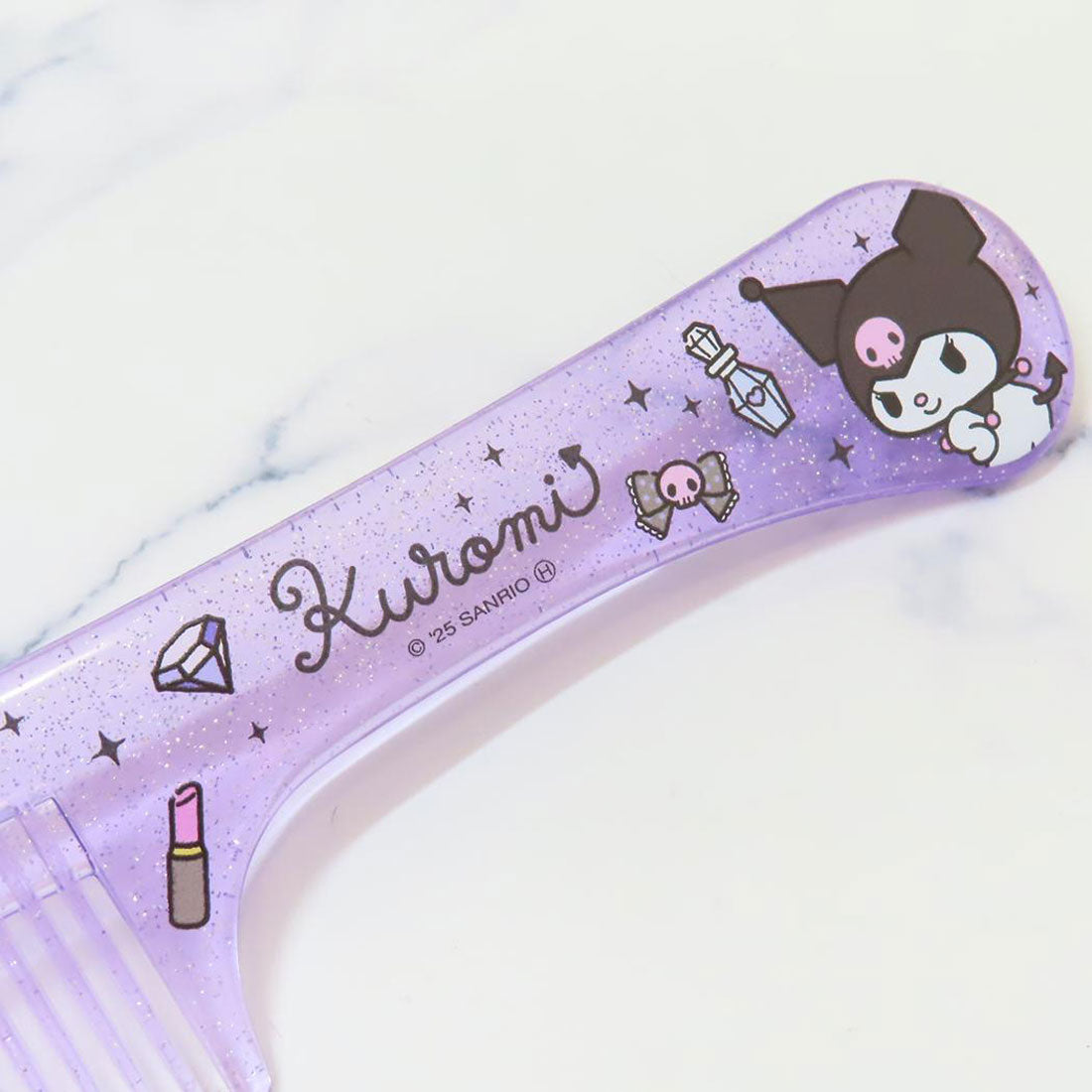 シネマコレクション cinemacollection クロミ くし ラメ入りコーム パープル サンリオ ヘアブラシ キャラクター グッズ 【返品不可商品】 パープル