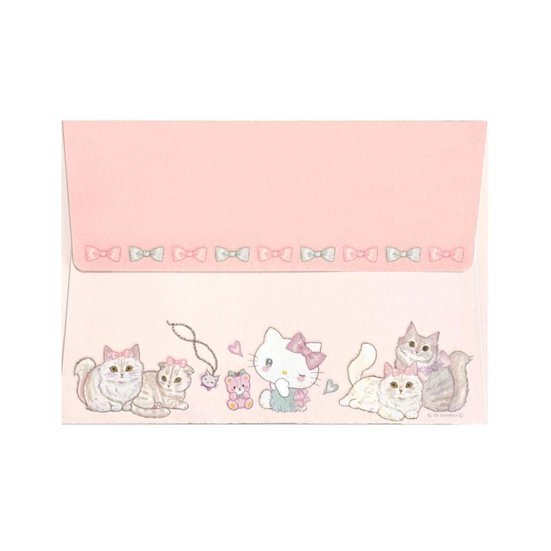 シネマコレクション cinemacollection サンリオキャラクターズxたけいみき レターセット 手紙セット エレガンス ハローキティ サンリオ クローズピン 便箋＆封筒 キャラクター ガーリーイラスト グッズ ピンク